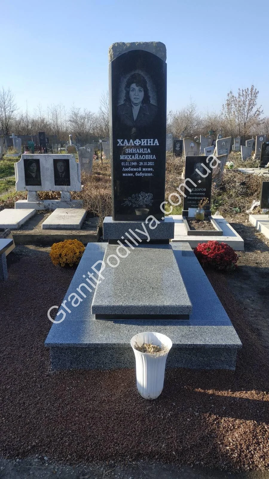 Одинарний пам'ятник з граніту - Кам'янець-Подільський | GranitPodillya